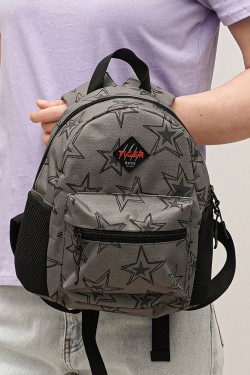 Рюкзак Tiger Baby Print+ Звездочки серые