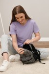 Рюкзак Tiger Baby Print+ Звездочки серые