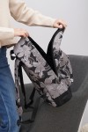 Городской рюкзак Tiger Big Print Цветы серые