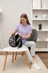 Рюкзак Tiger Little Print+ Квіти сірі