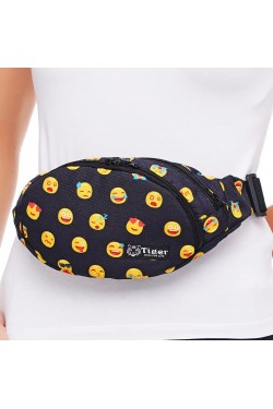 Сумка бананка Tiger Moon Print+ Смайли