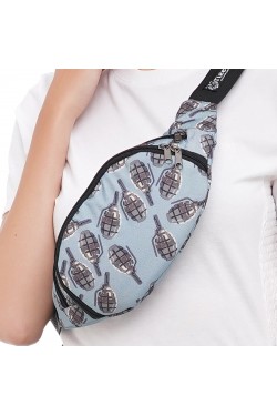 Сумка бананка Tiger Moon Print+ Гранаты