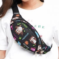 Сумка бананка Tiger Moon Print Птички