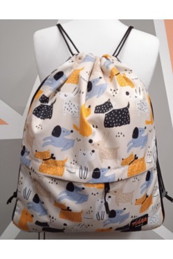 Рюкзак-мешок для взуття Tiger Print Песики мульт
