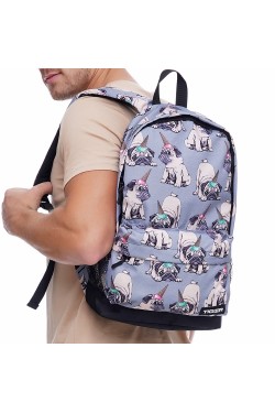 Городской рюкзак Tiger Style Print+ Веселый мопс